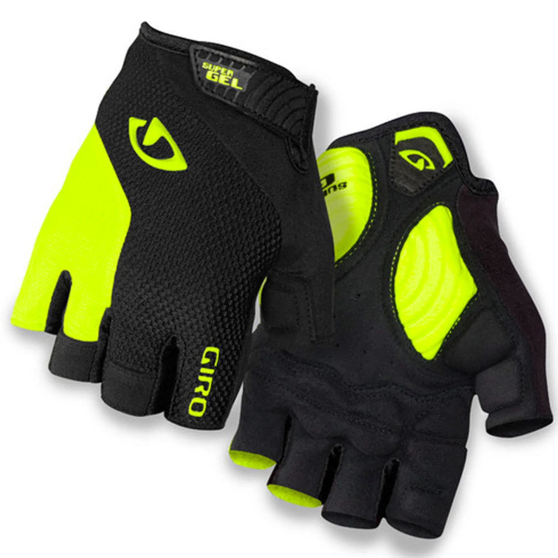 Guanti Giro Strade Dure Supergel - Nero giallo
