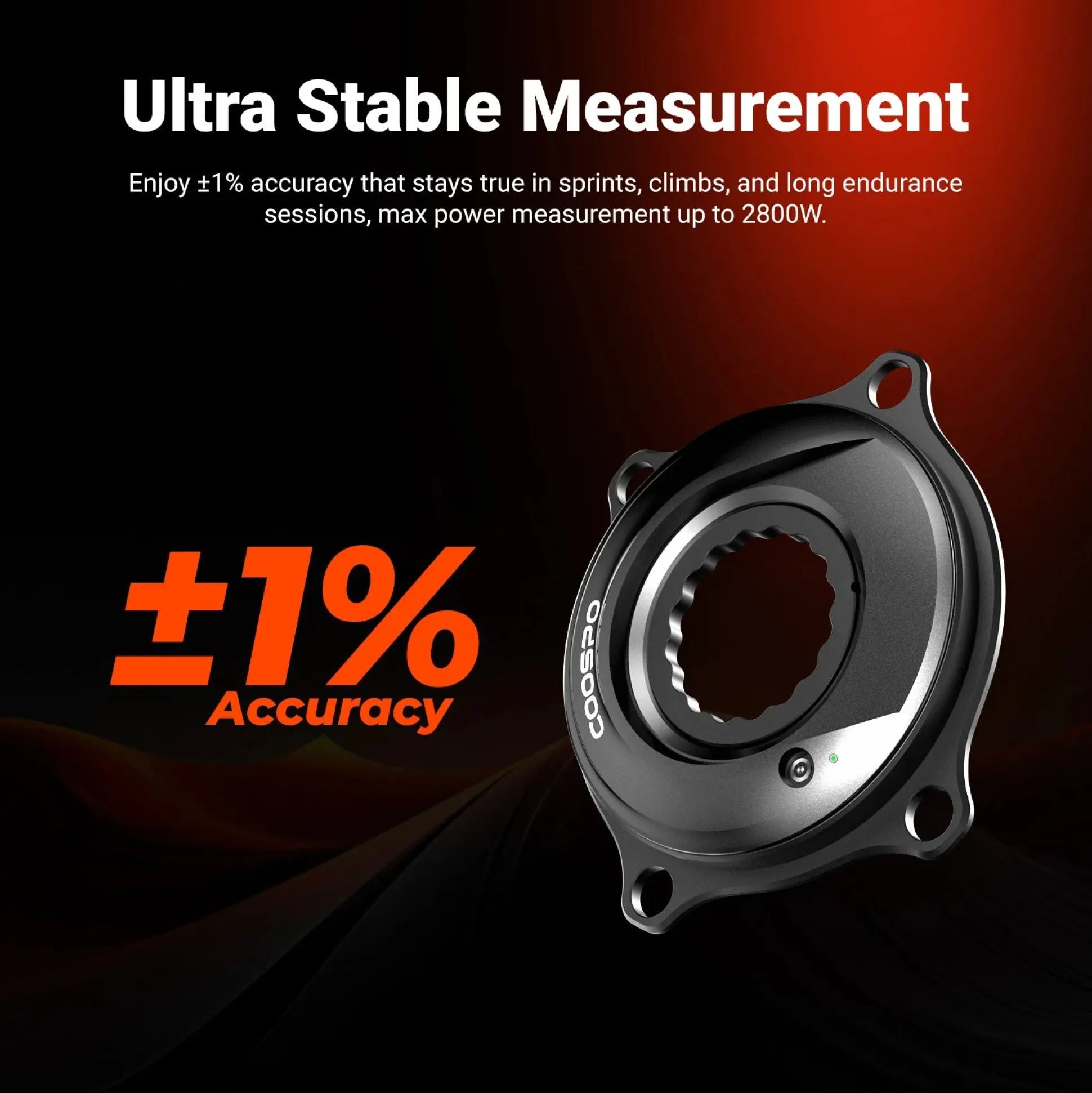 Guarnitura Power Meter Coospo S10 Alloy - Nero