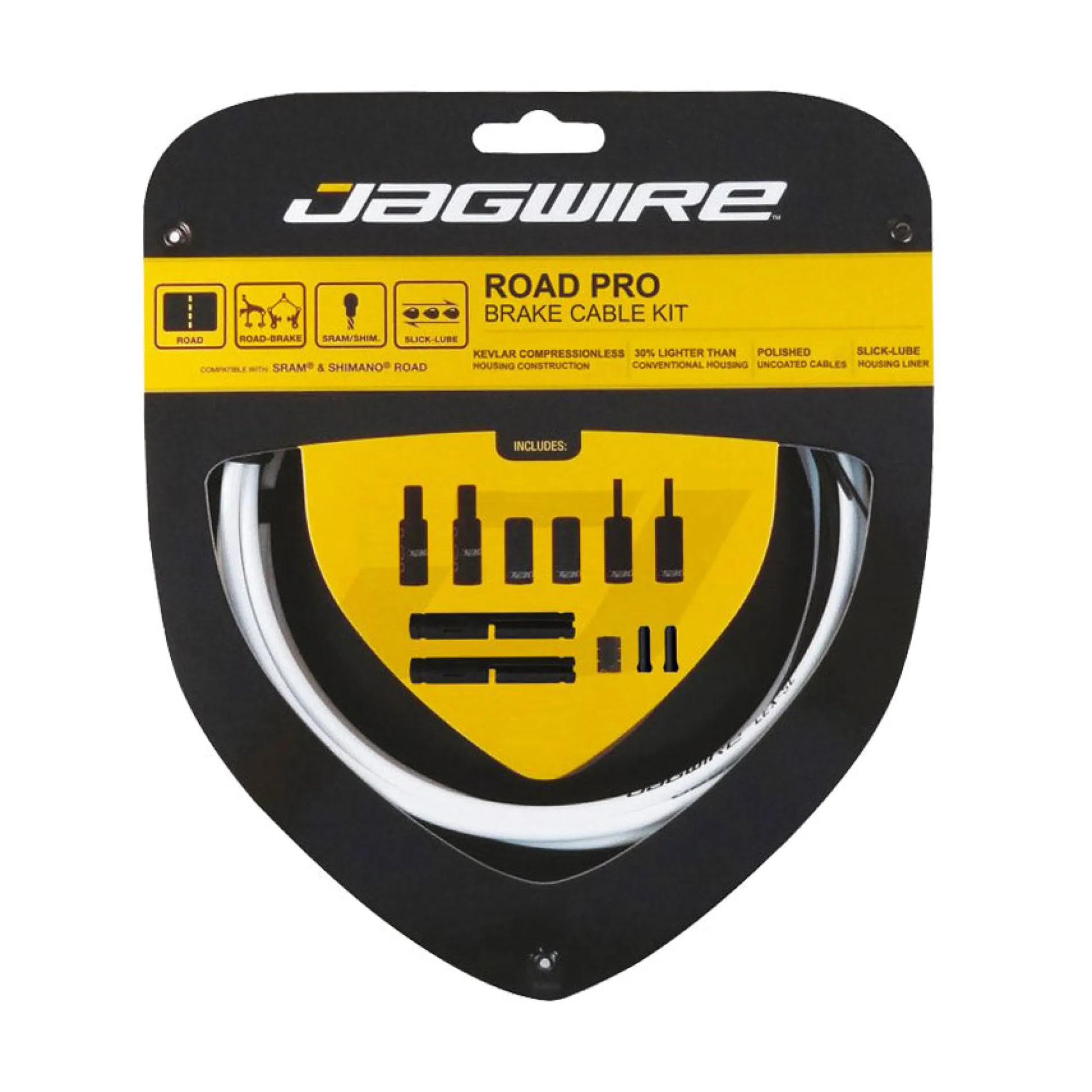 Kit Cavi Freno Jagwire Road Pro - Bianco