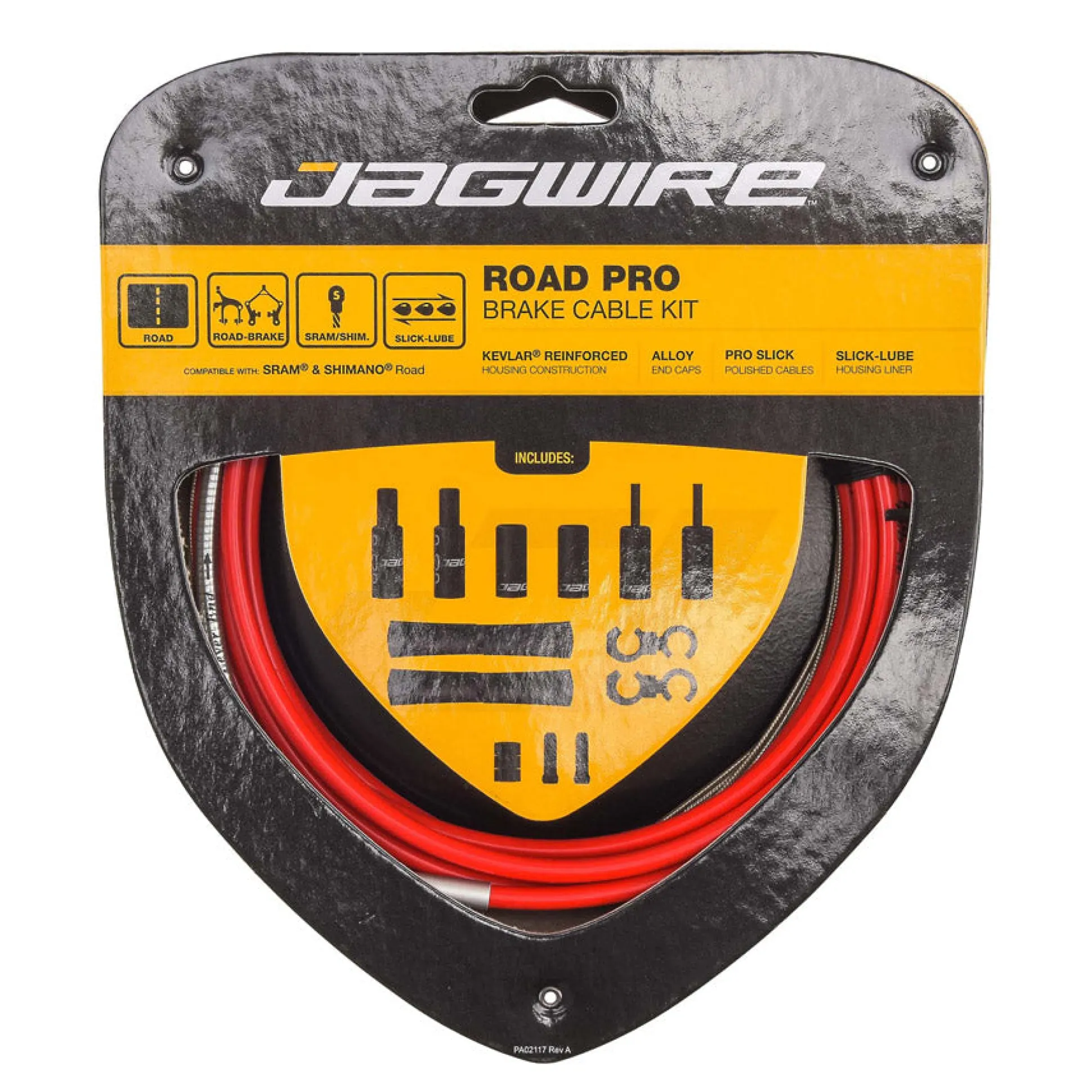 Kit Cavi Freno Jagwire Road Pro - Rosso