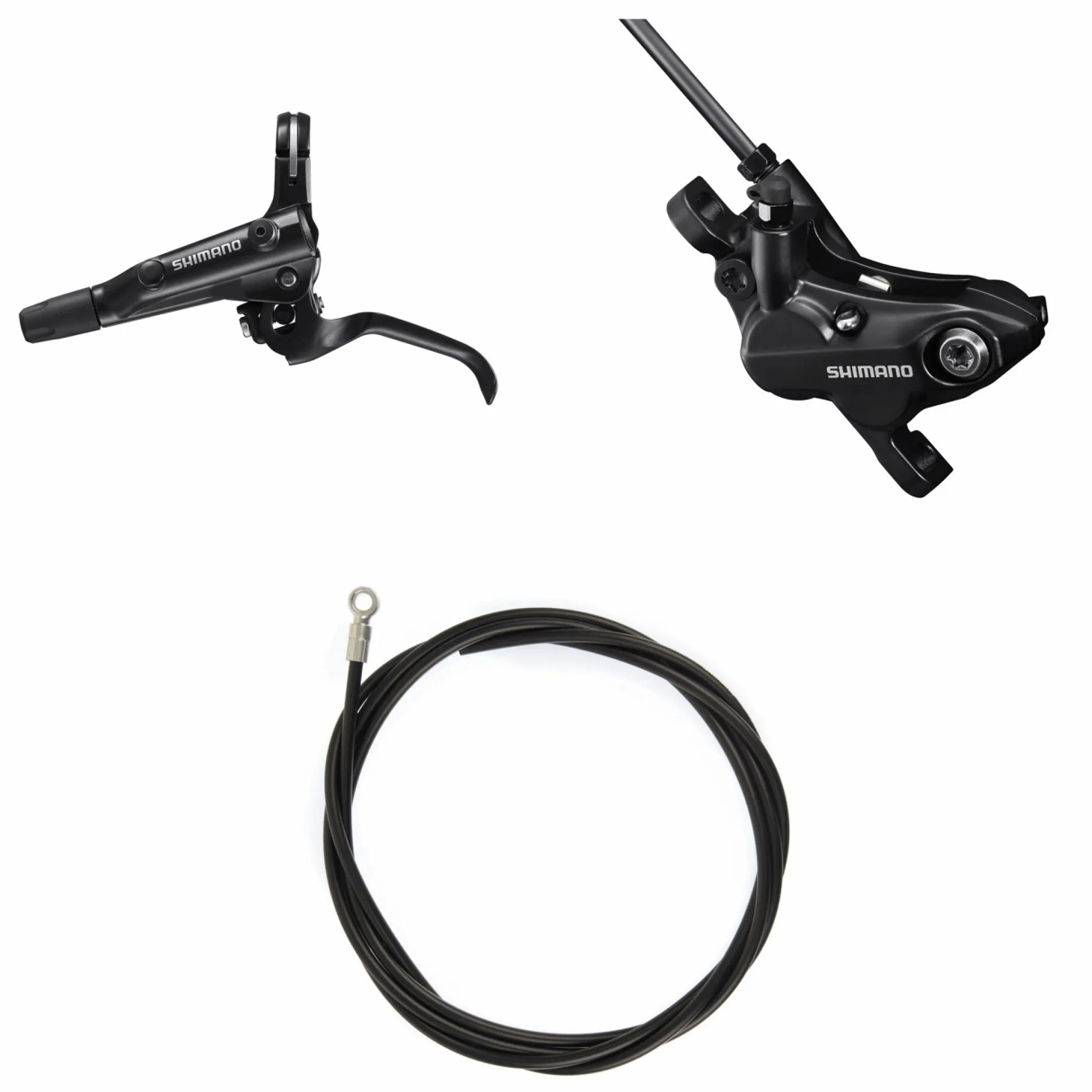 Kit freno a disco idraulico Shimano BL-MT501-L + BR-MT520 - Anteriore