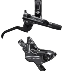 Kit freno a disco idraulico Shimano Deore 4 Pistoncini BL-M6100 + BR-M6120 + Tubo - Posteriore