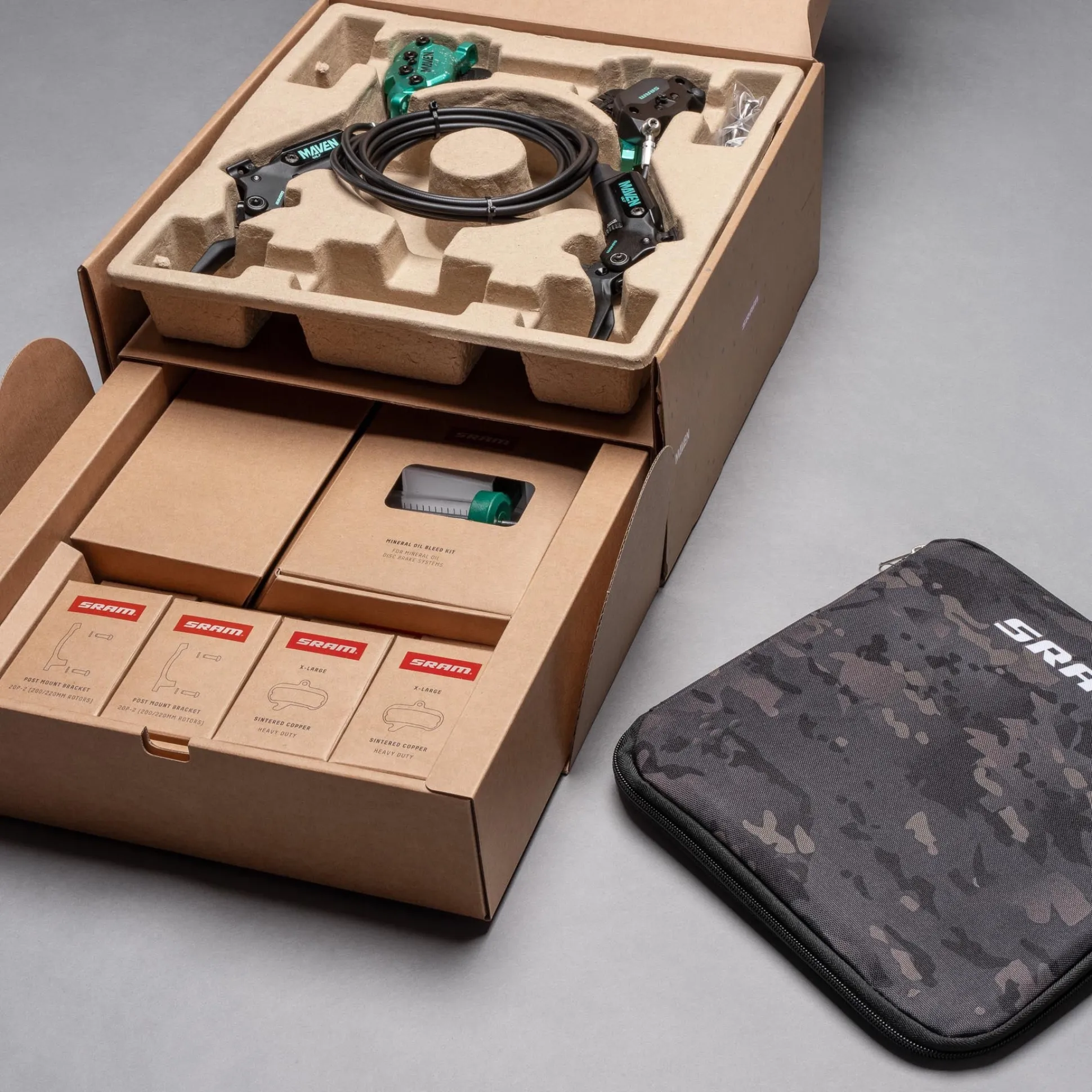 Kit freno a disco idraulico Sram Maven ultimate expert Teal - Splatter