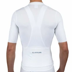 Maglia All4cycling Race Color - Bianco