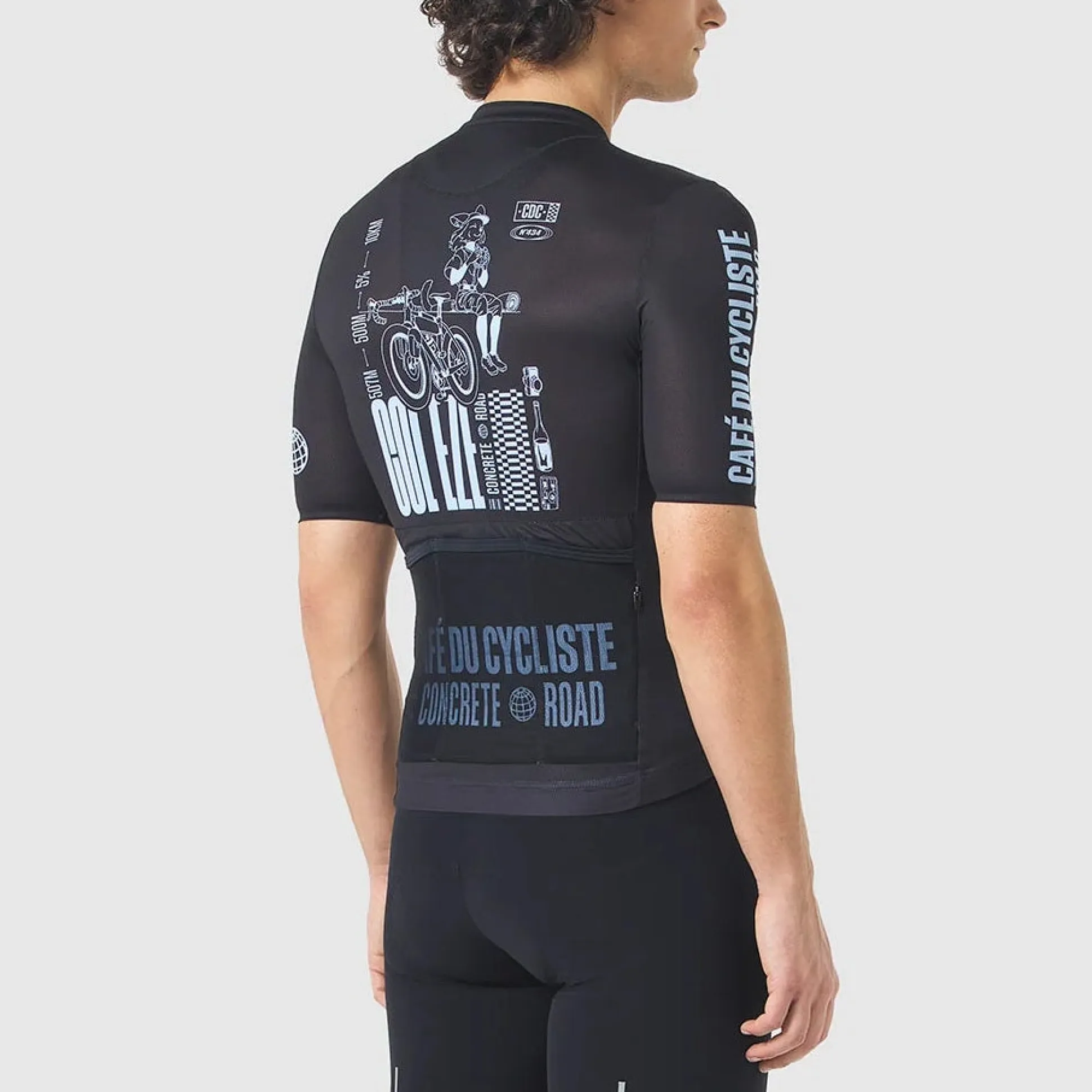Maglia Cafe du Cycliste Eze - Nero