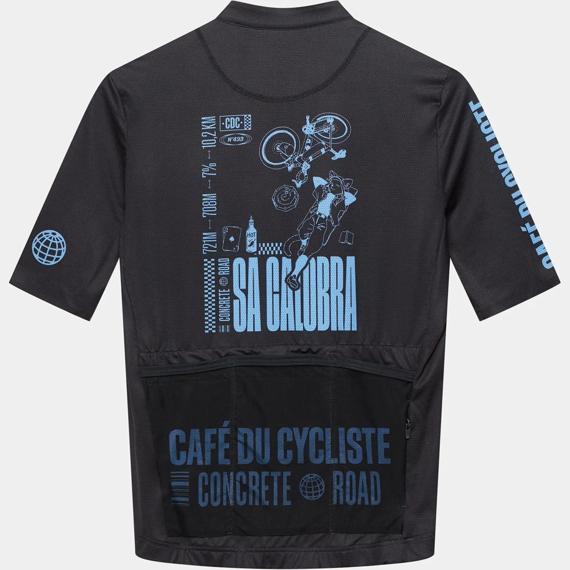 Maglia Cafe du Cycliste Sa Calobra - Nero