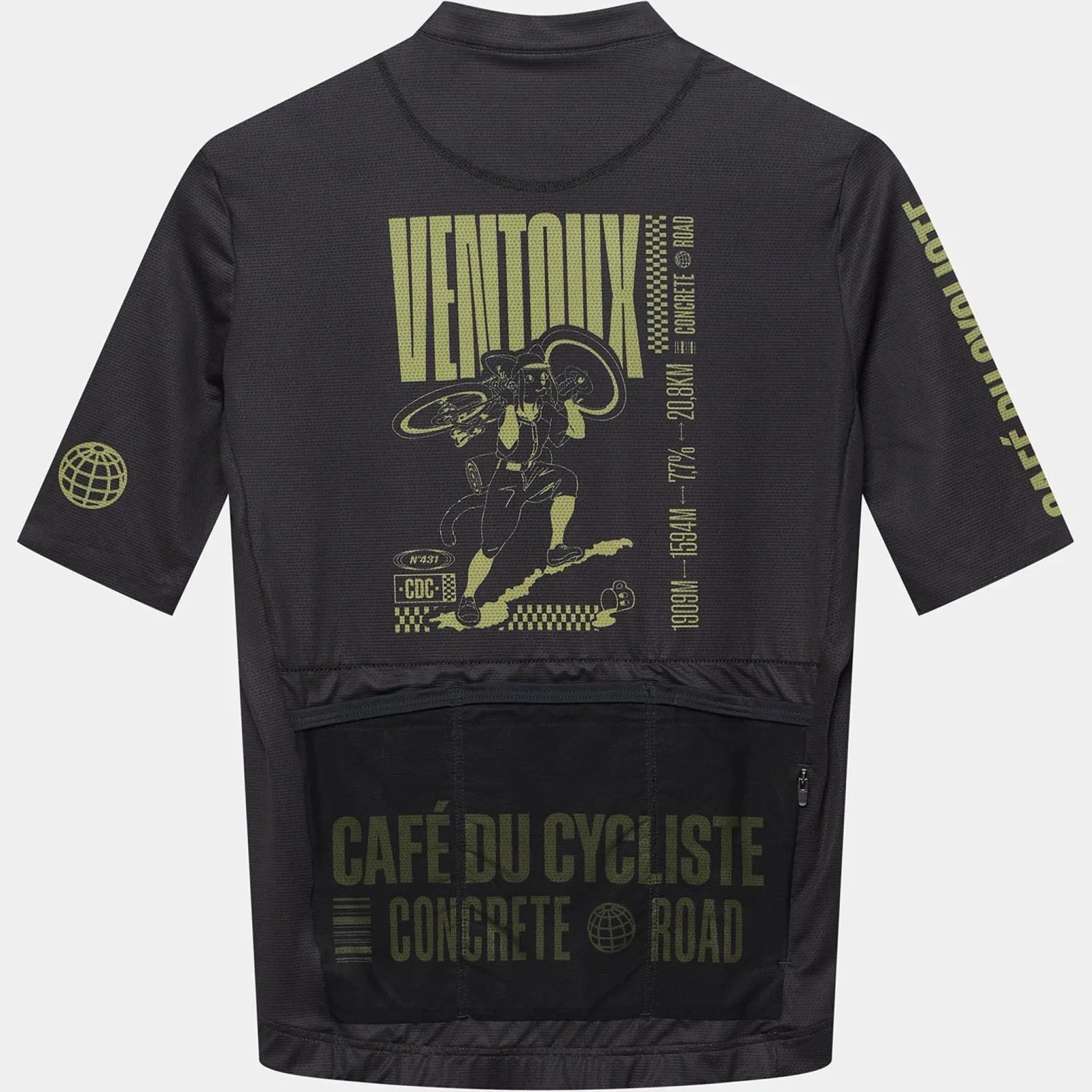Maglia Cafe du Cycliste Ventoux - Nero