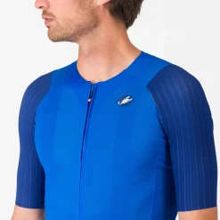Maglia Castelli Aero Race 8S - Azzurro