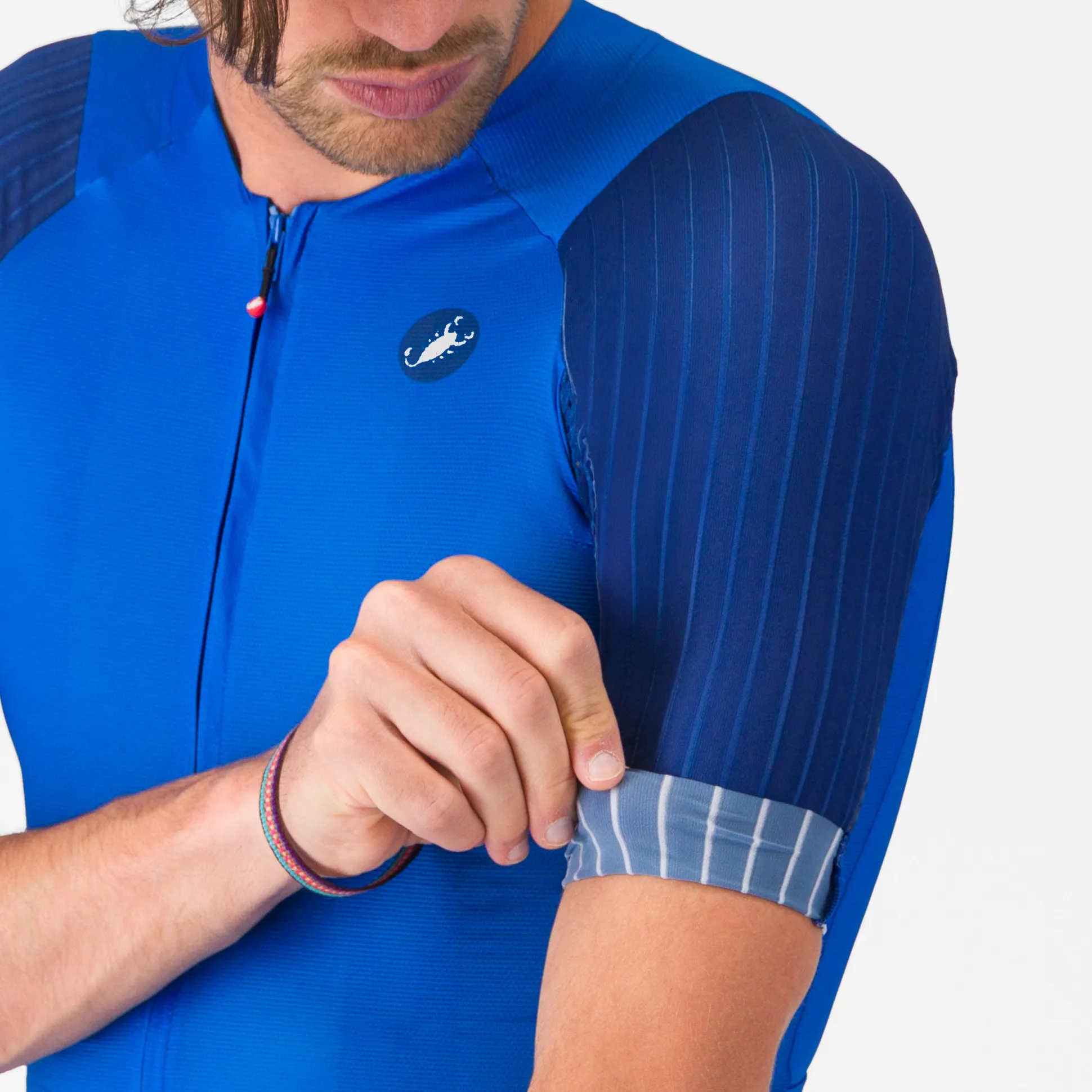 Maglia Castelli Aero Race 8S - Azzurro