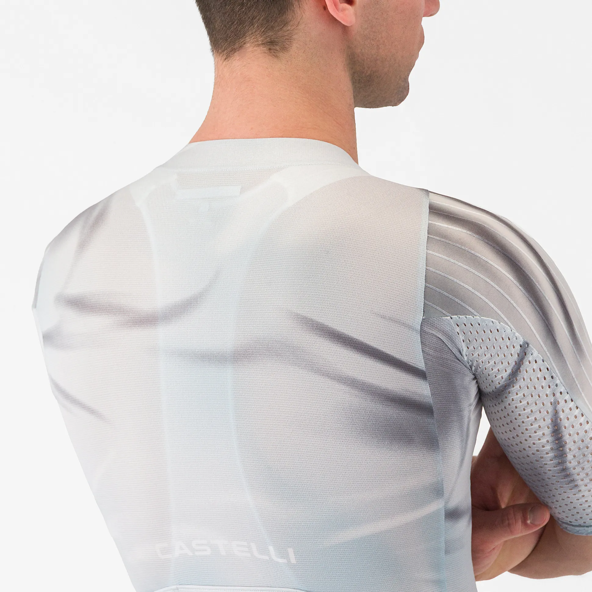 Maglia Castelli Aero Race 8S - Grigio chiaro