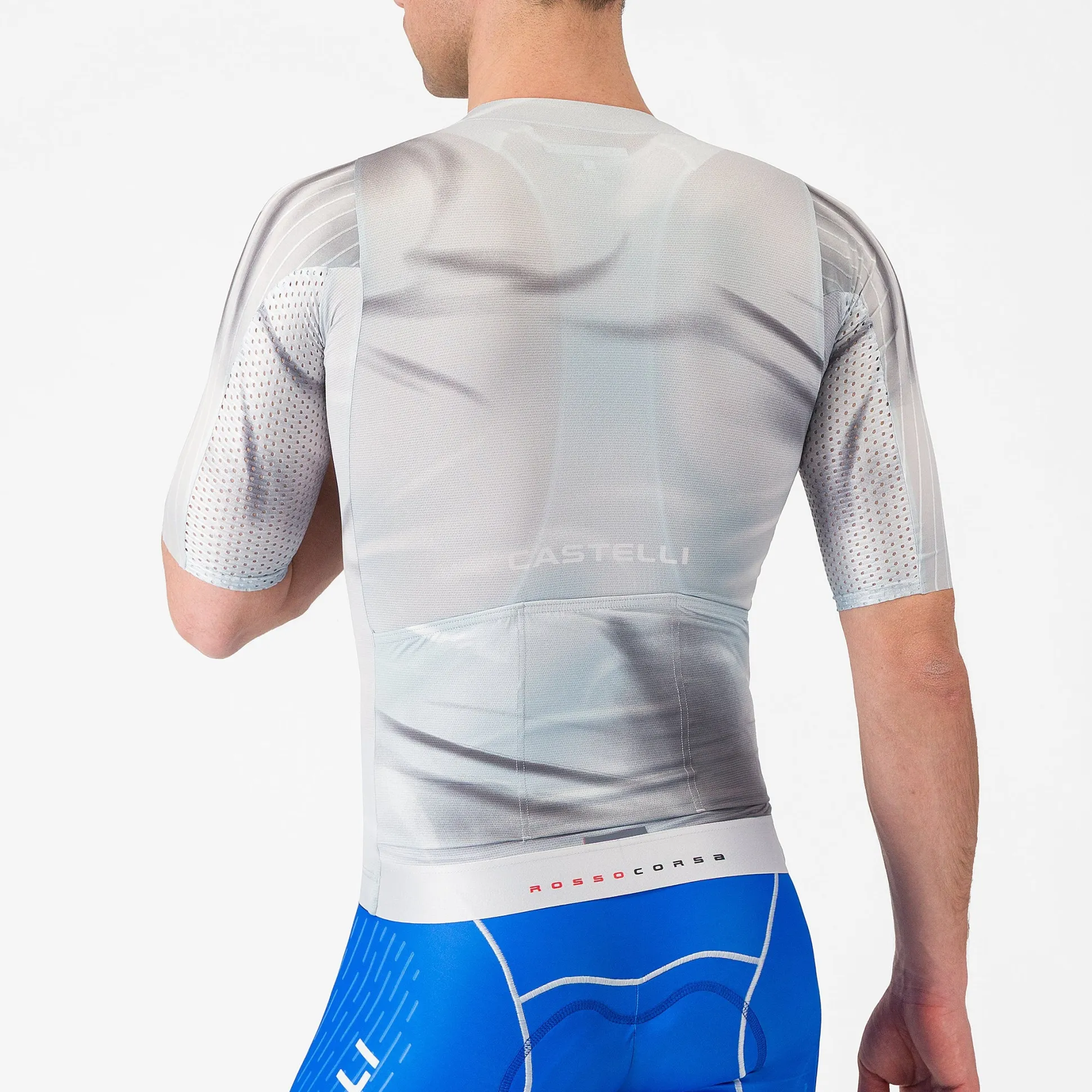 Maglia Castelli Aero Race 8S - Grigio chiaro