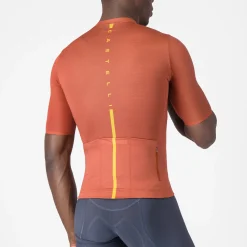 Maglia Castelli Drittone Logo - Arancio