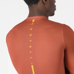Maglia Castelli Drittone Logo - Arancio