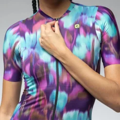 Maglia donna Ale PR-E Jardin 2.0 - Viola