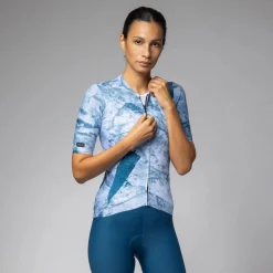 Maglia donna Ale PR-E Marble - Blu