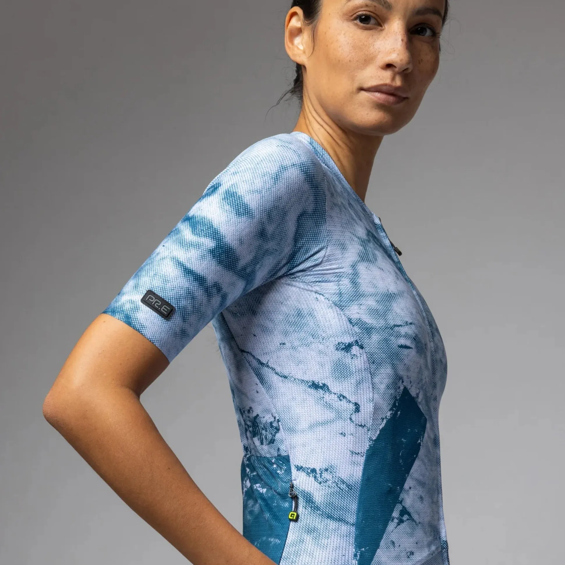 Maglia donna Ale PR-E Marble - Blu