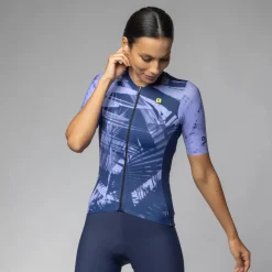 Maglia donna Ale PR-E Palm - Blu