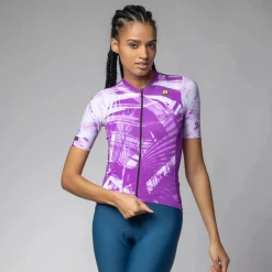 Maglia donna Ale PR-E Palm - Viola
