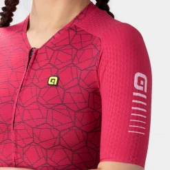 Maglia donna Ale R-EV1 Velocity - Bordeaux