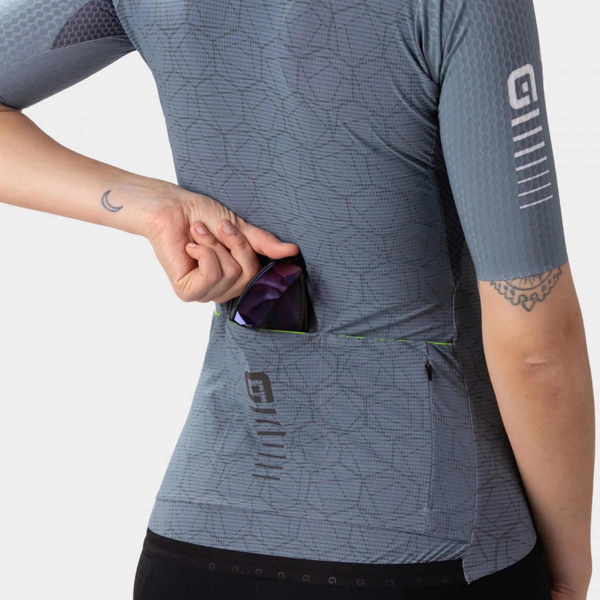 Maglia donna Ale R-EV1 Velocity - Grigio