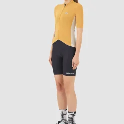 Maglia donna Cafe du Cycliste Romy - Giallo