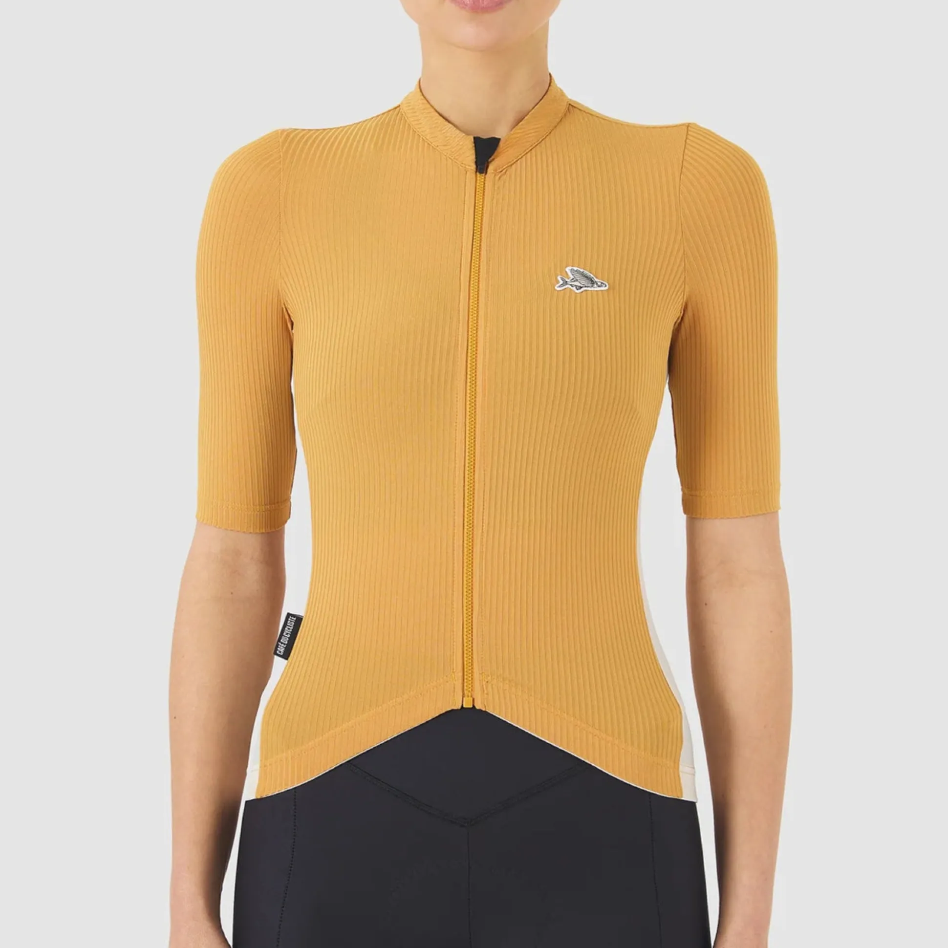 Maglia donna Cafe du Cycliste Romy - Giallo