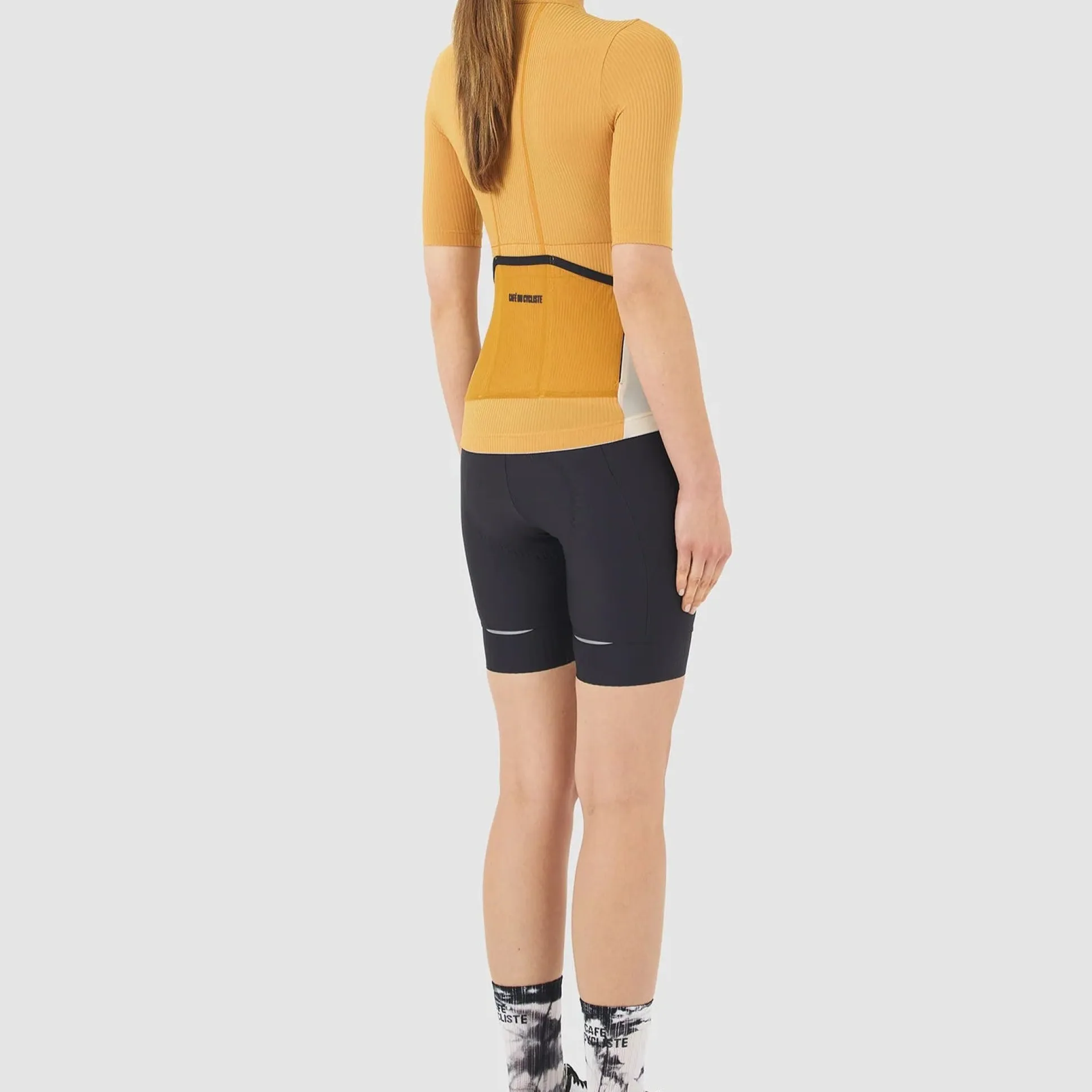 Maglia donna Cafe du Cycliste Romy - Giallo
