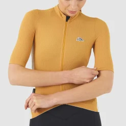 Maglia donna Cafe du Cycliste Romy - Giallo