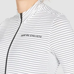 Maglia donna Cafe du Cycliste Francine - Bianco