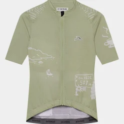 Maglia donna Cafe du Cycliste Eze - Verde