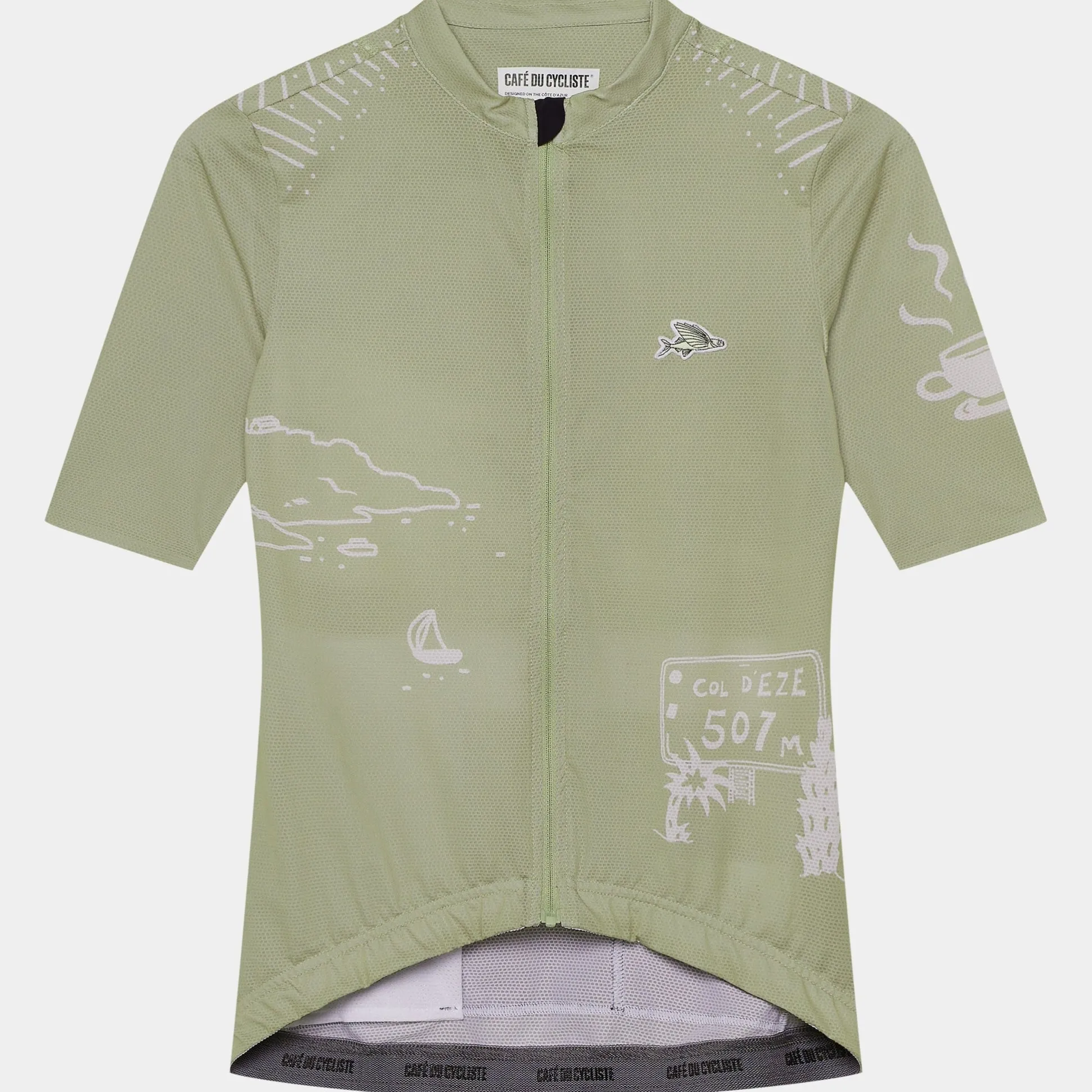 Maglia donna Cafe du Cycliste Eze - Verde