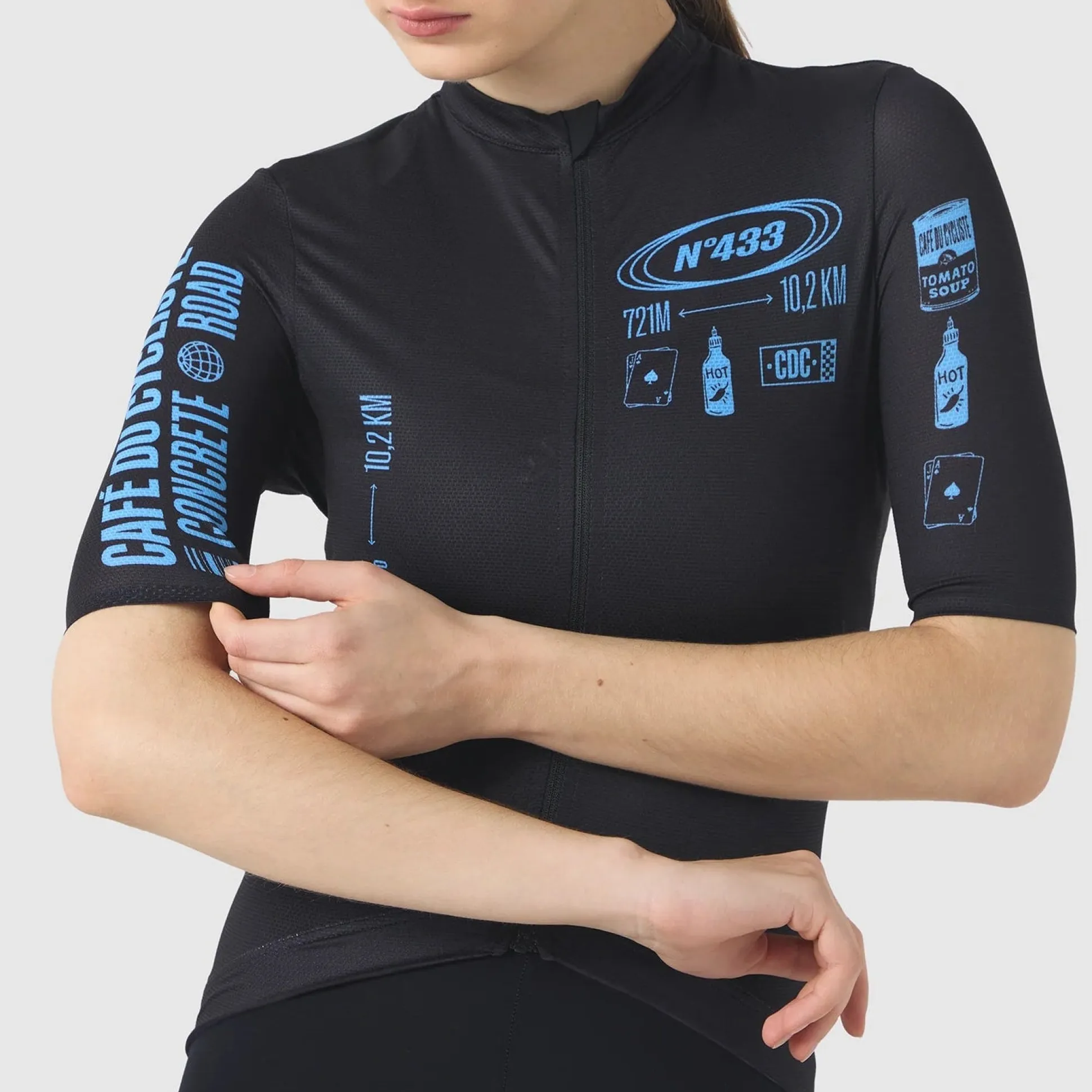 Maglia donna Cafe du Cycliste Sa Calobra - Nero