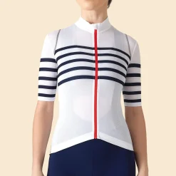 Maglia donna Cafe du Cycliste Mona - Bianco