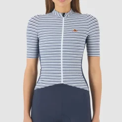 Maglia donna Cafe du Cycliste Romy - Blu
