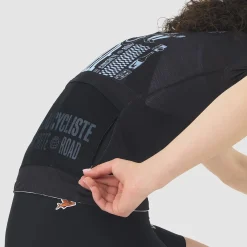 Maglia donna Cafe du Cycliste Eze - Nero
