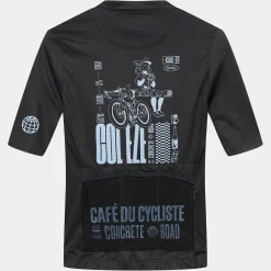 Maglia donna Cafe du Cycliste Eze - Nero