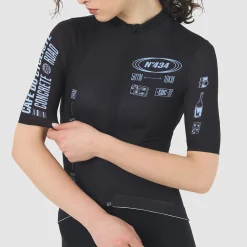Maglia donna Cafe du Cycliste Eze - Nero