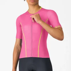 Maglia donna Castelli Anima Flow - Rosa giallo