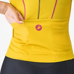 Maglia donna Castelli Anima Flow - Giallo