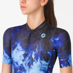 Maglia donna Castelli Cosmic Vortex - Blu