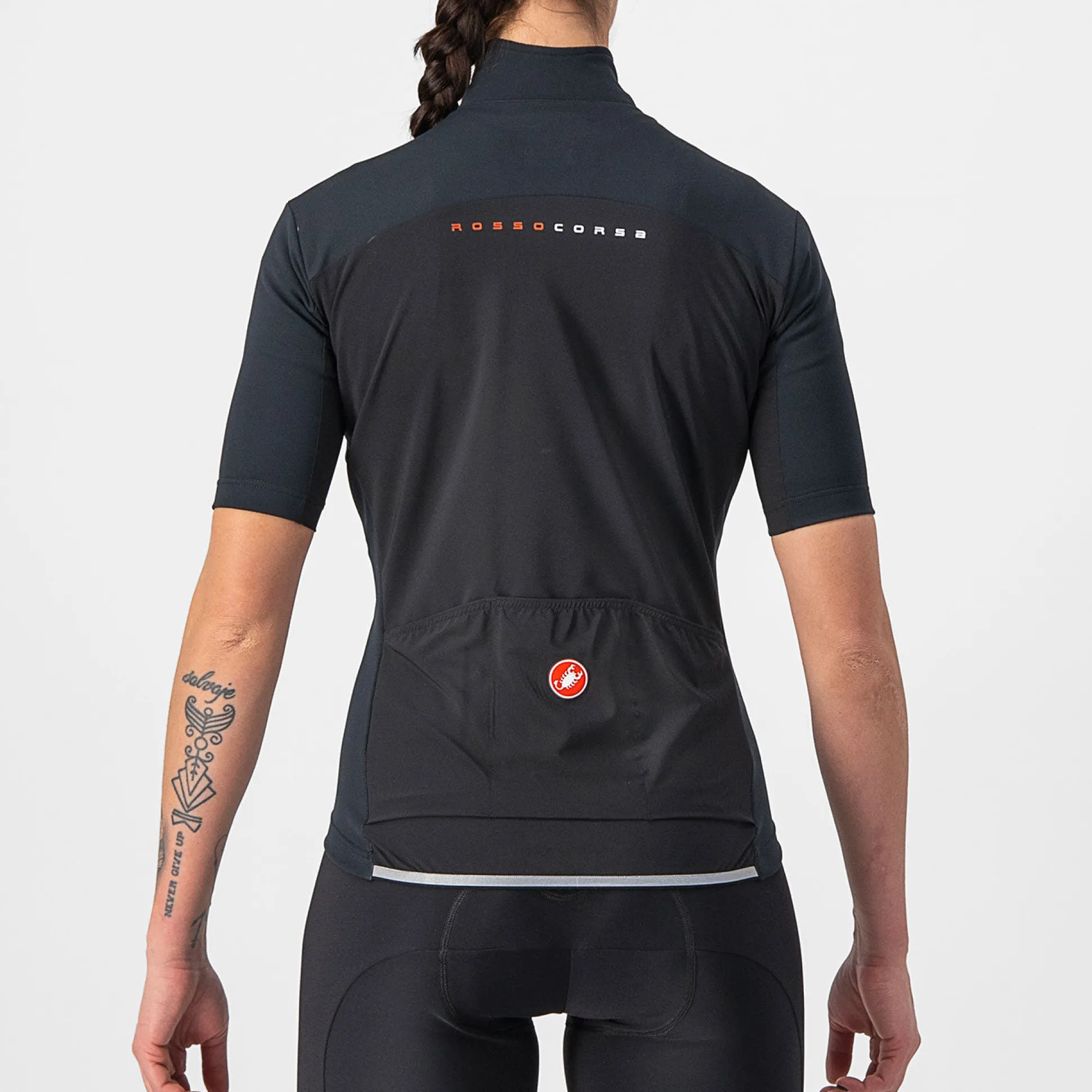 Maglia donna Castelli Perfetto RoS 2W Wind - Nero