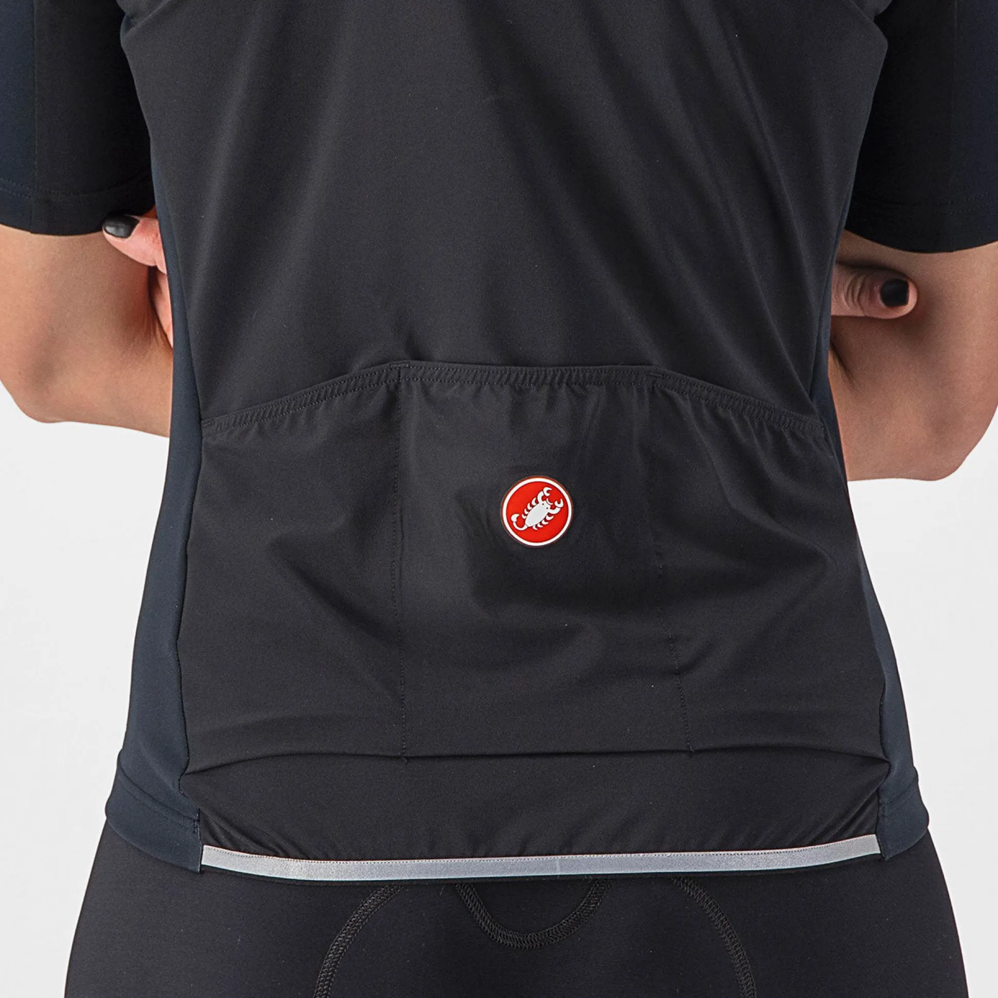 Maglia donna Castelli Perfetto RoS 2W Wind - Nero