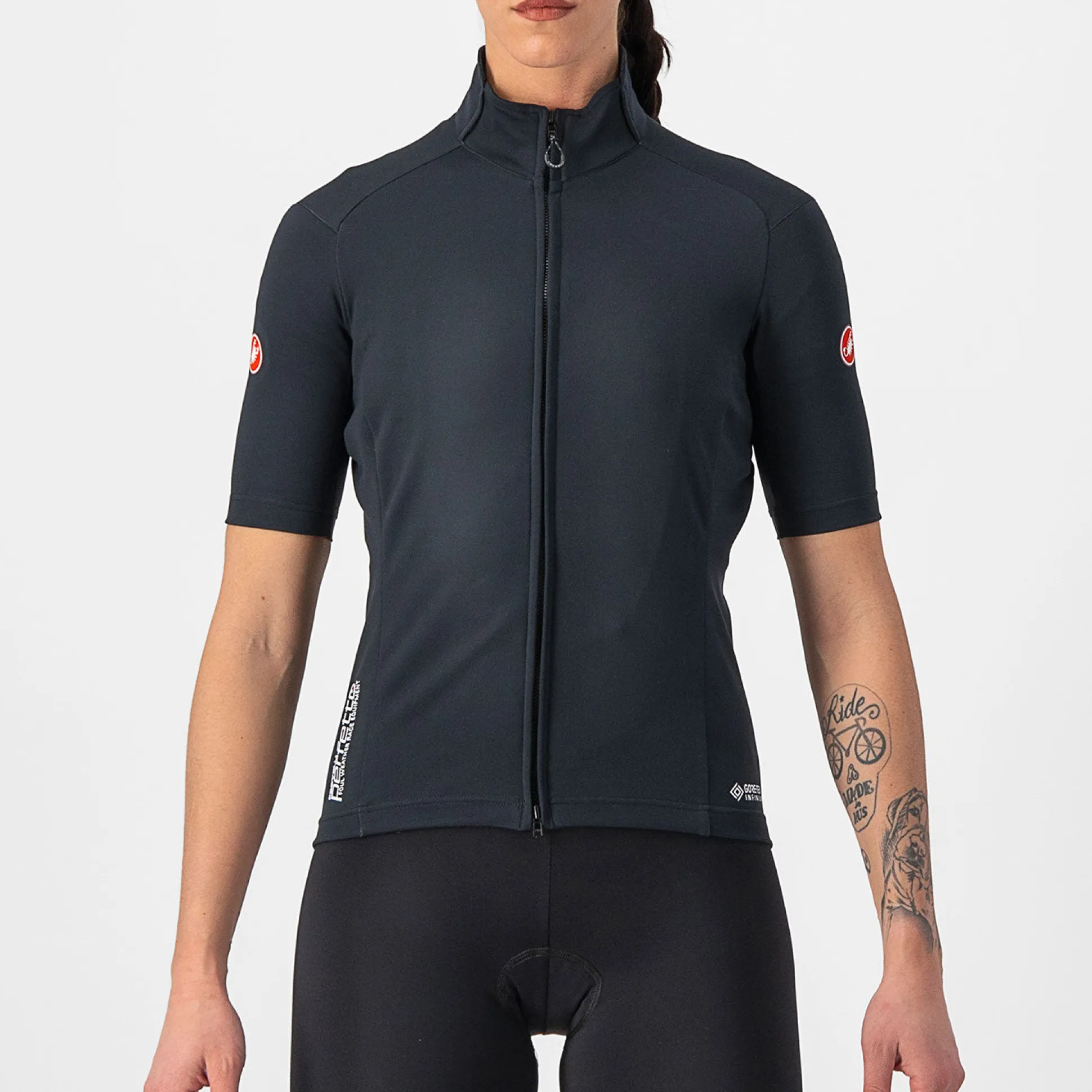 Maglia donna Castelli Perfetto RoS 2W Wind - Nero