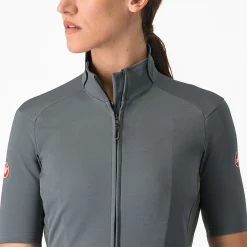 Maglia donna Castelli Perfetto RoS 2W Wind - Grigio