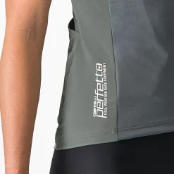 Maglia donna Castelli Perfetto RoS 2W Wind - Grigio
