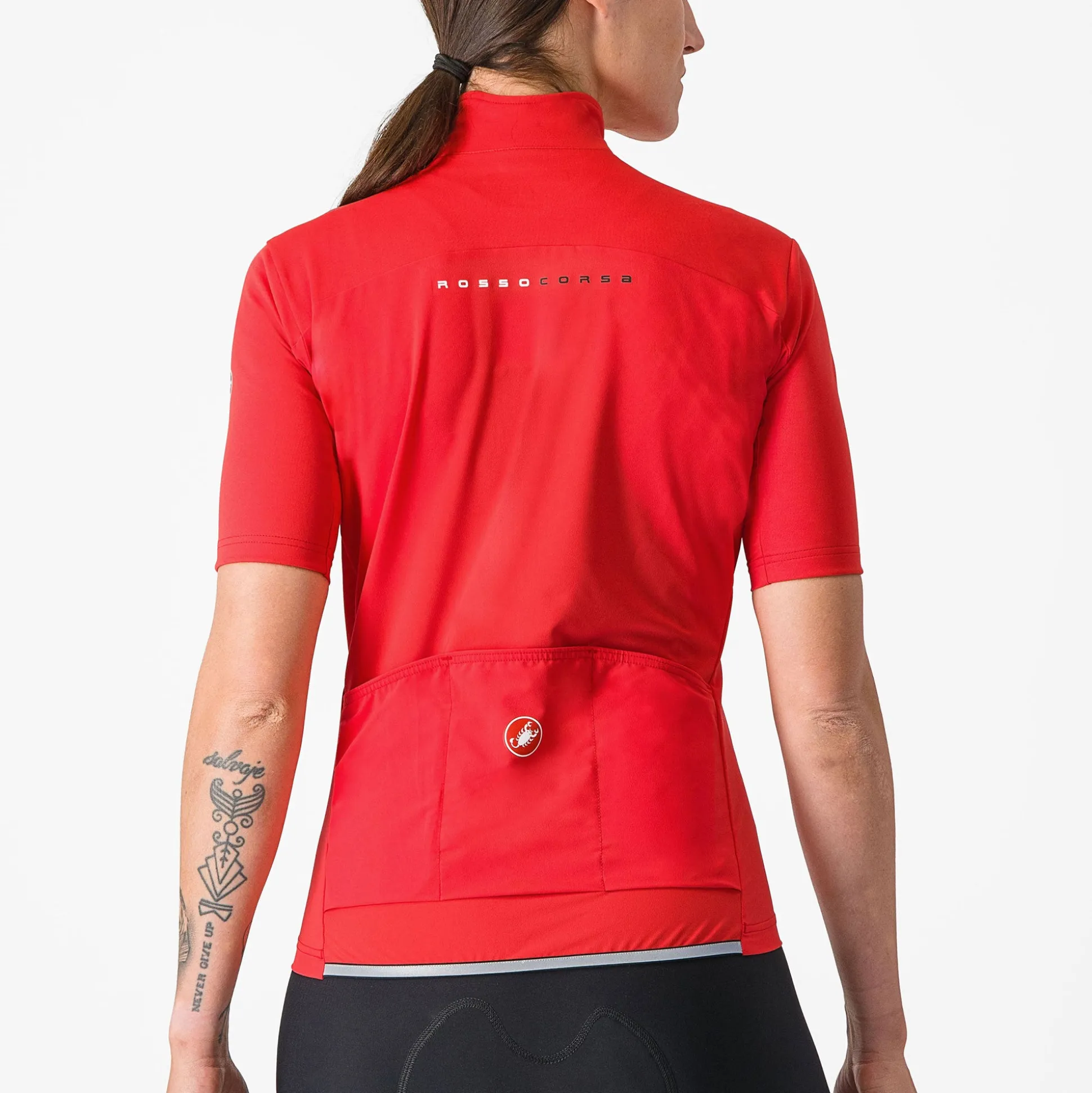 Maglia donna Castelli Perfetto RoS 2W Wind - Rosa scuro