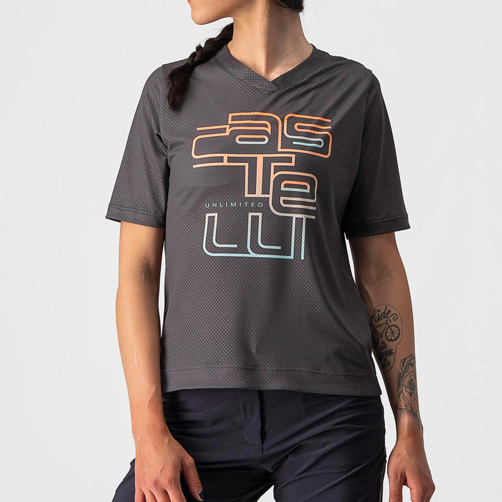 Maglia donna Castelli Trail Tech - Grigio