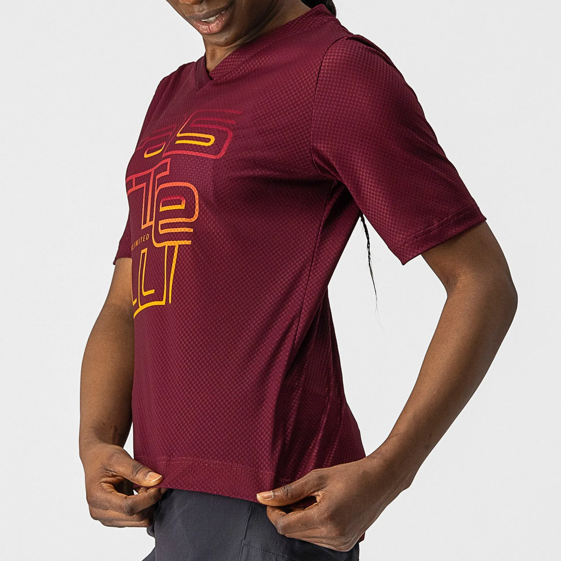 Maglia donna Castelli Trail Tech - Bordeaux