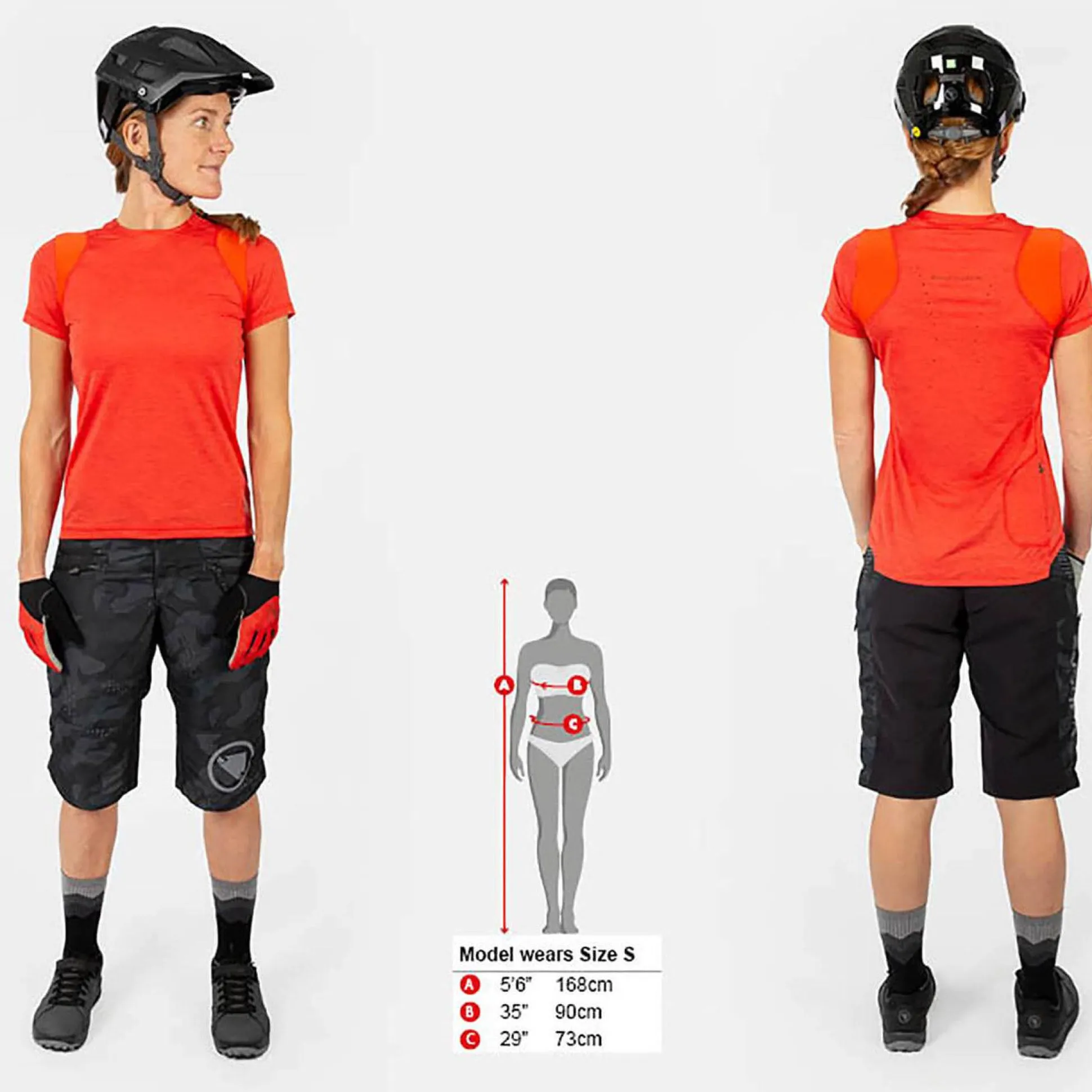 Maglia donna Endura SingleTrack - Rosso
