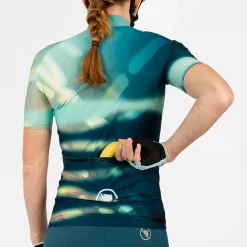 Maglia donna Endura Virtual Texture - Blu